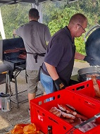 Der Griller mit den Koteletts