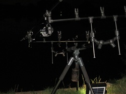 Angeln in der Nacht