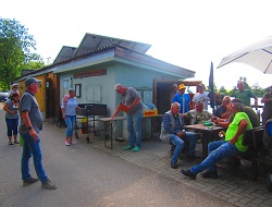 vor der Siegerehrung