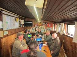 Fischer beim Frühstück