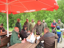 Fischer mit den Preisen