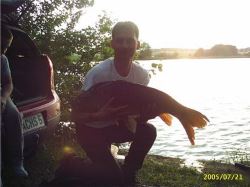 Fritz dachsberger mit Karpfen