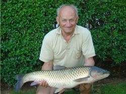 Otto Schöllerl mit einem Amur